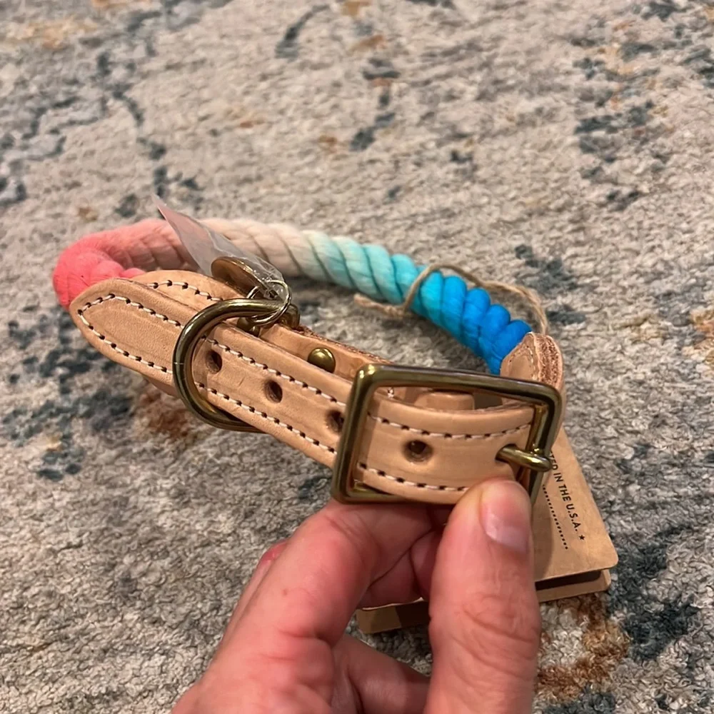 NWT Found My Animal Rope Collar Sz L